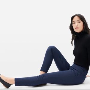 Everlane The Side-Zip Stretch Cotton Pant Navy 10
